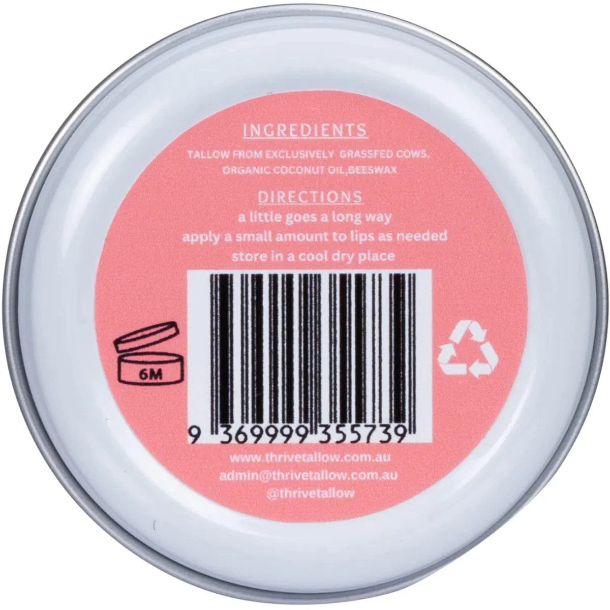 Thrive Tallow Skincare Thrive Tallow Tallow Based Lip Balm 35ml