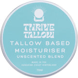 Thrive Tallow Skincare Thrive Tallow Tallow Based Moisturiser Unscented 70ml