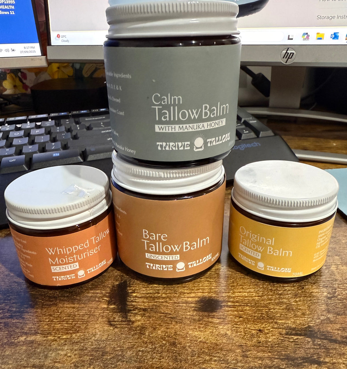 Thrive Tallow Whipped Tallow Moisturiser Scented 70ml in Thrive product group lifestyle image