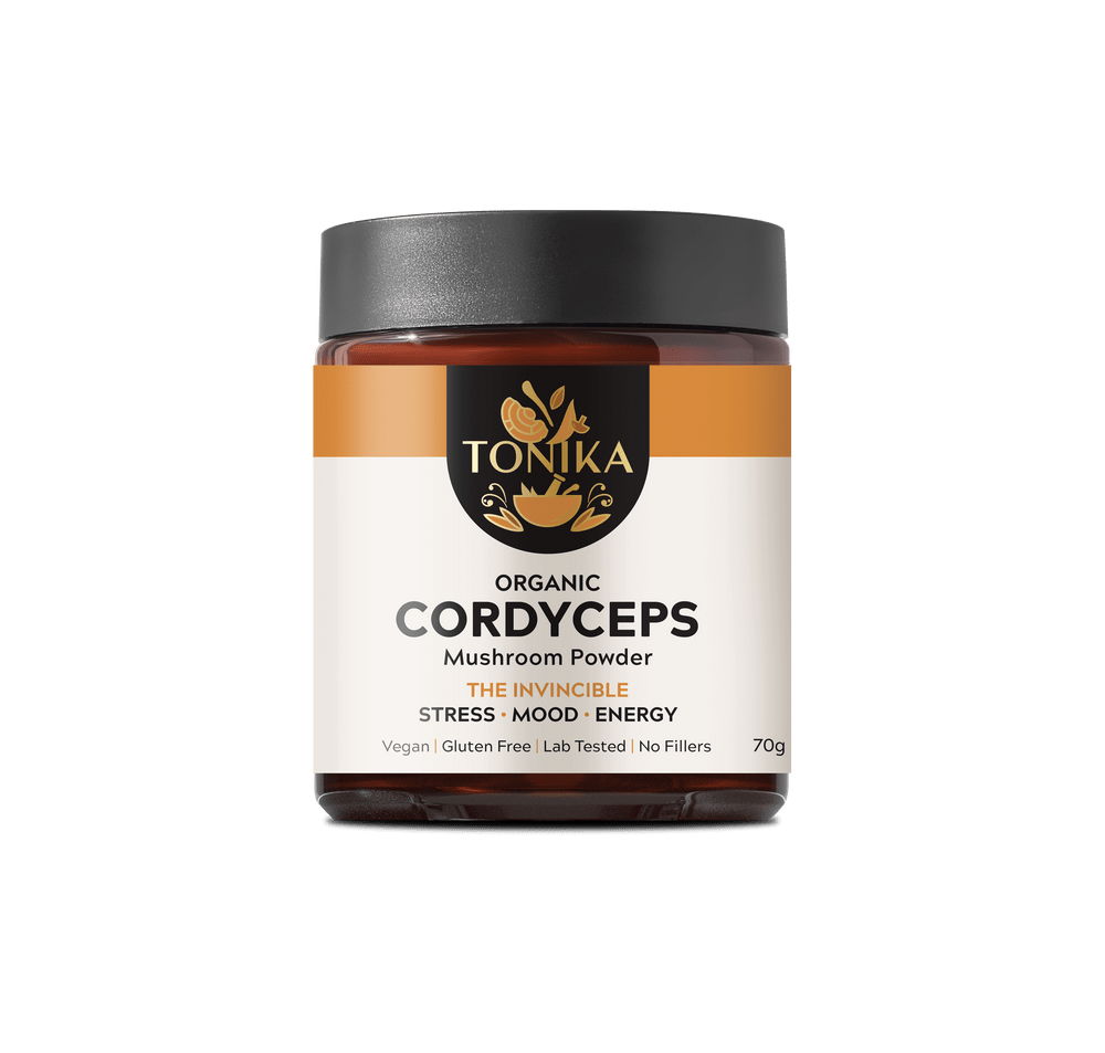 Tonika Vitamins & Supplements Tonika 100% Organic Mushroom Powder Cordyceps (The Invincible) 70g