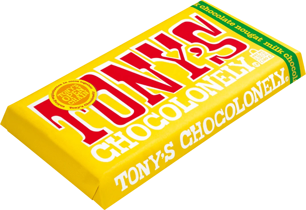 Tony's Chocolonely Snack Foods (Clearance BB 2/05/25) Tony's Chocolonely Milk Honey Almond Nougat 32% 180g