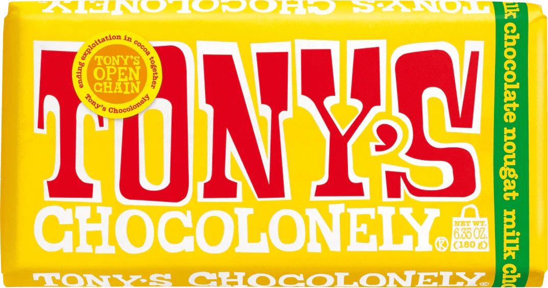 Tony's Chocolonely Snack Foods (Clearance BB 2/05/25) Tony's Chocolonely Milk Honey Almond Nougat 32% 180g