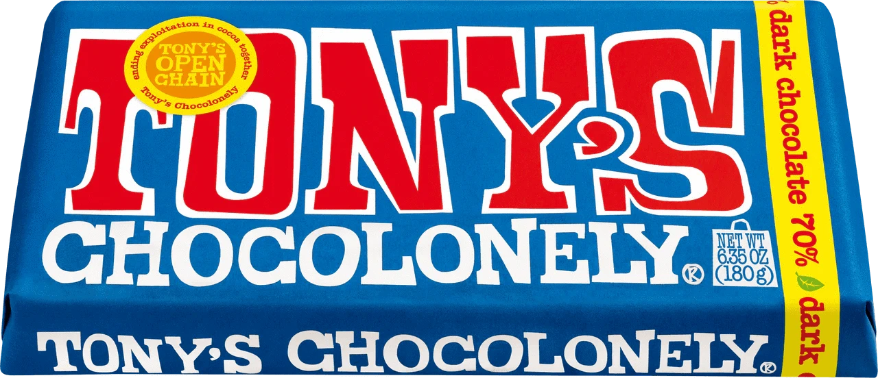 Tony's Chocolonely Snack Foods Tony's Chocolonely 70% Dark 180g