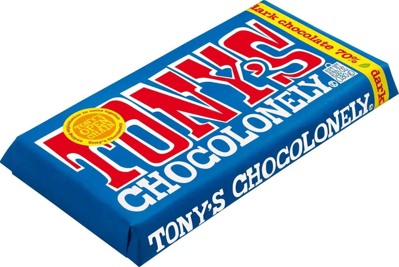 Tony's Chocolonely Snack Foods Tony's Chocolonely 70% Dark 180g