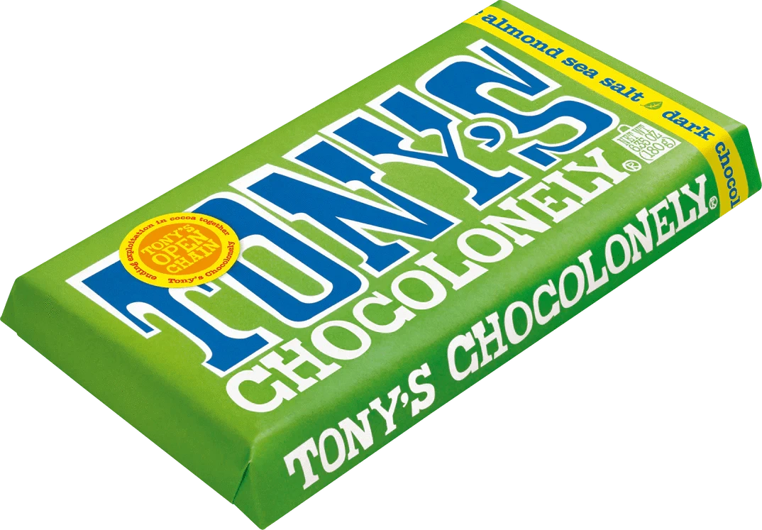 Tony's Chocolonely Snack Foods Tony's Chocolonely Almond Sea Salt 51% 180g