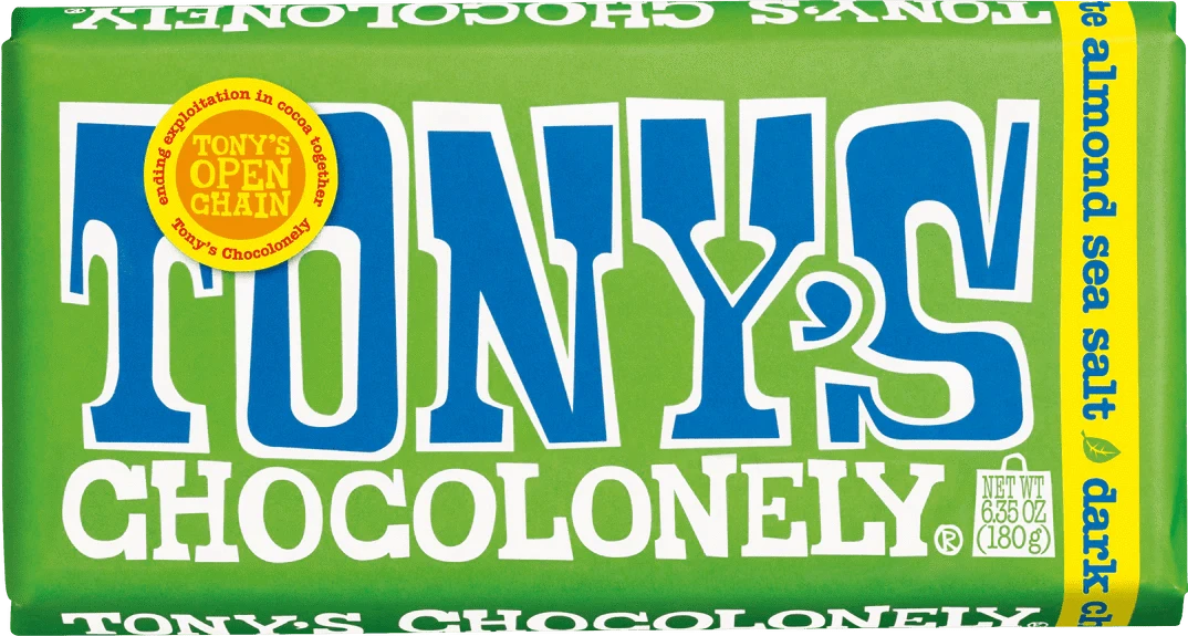 Tony's Chocolonely Snack Foods Tony's Chocolonely Almond Sea Salt 51% 180g