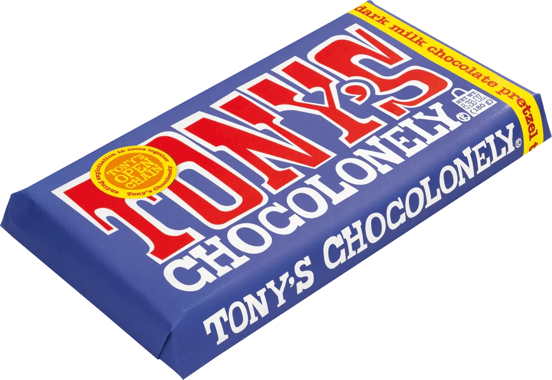Tony's Chocolonely Snack Foods Tony's Chocolonely Dark Milk Pretzel Toffee 42% 180g