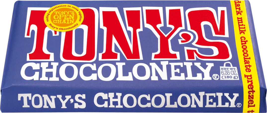 Tony's Chocolonely Snack Foods Tony's Chocolonely Dark Milk Pretzel Toffee 42% 180g