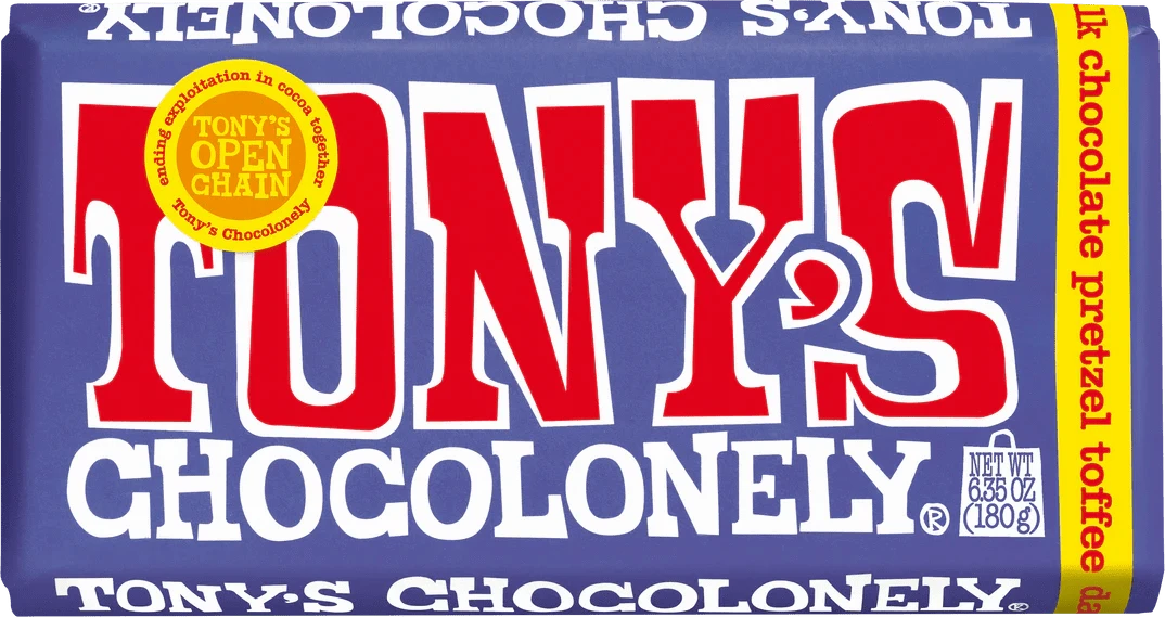 Tony's Chocolonely Snack Foods Tony's Chocolonely Dark Milk Pretzel Toffee 42% 180g