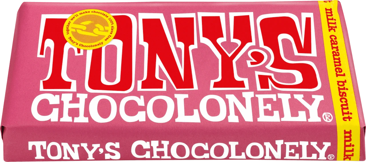 Tony's Chocolonely Snack Foods Tony's Chocolonely Milk Caramel biscuit 32%
