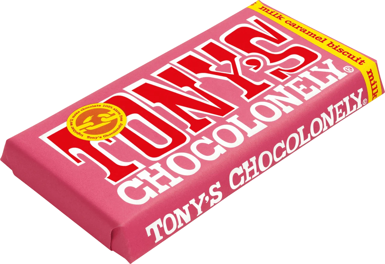 Tony's Chocolonely Snack Foods Tony's Chocolonely Milk Caramel biscuit 32%