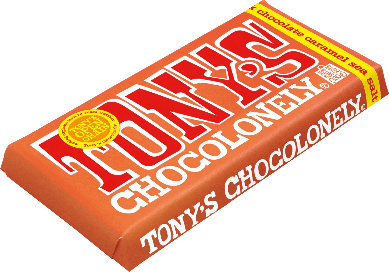 Tony's Chocolonely Snack Foods Tony's Chocolonely Milk Caramel Sea Salt 32% 180g