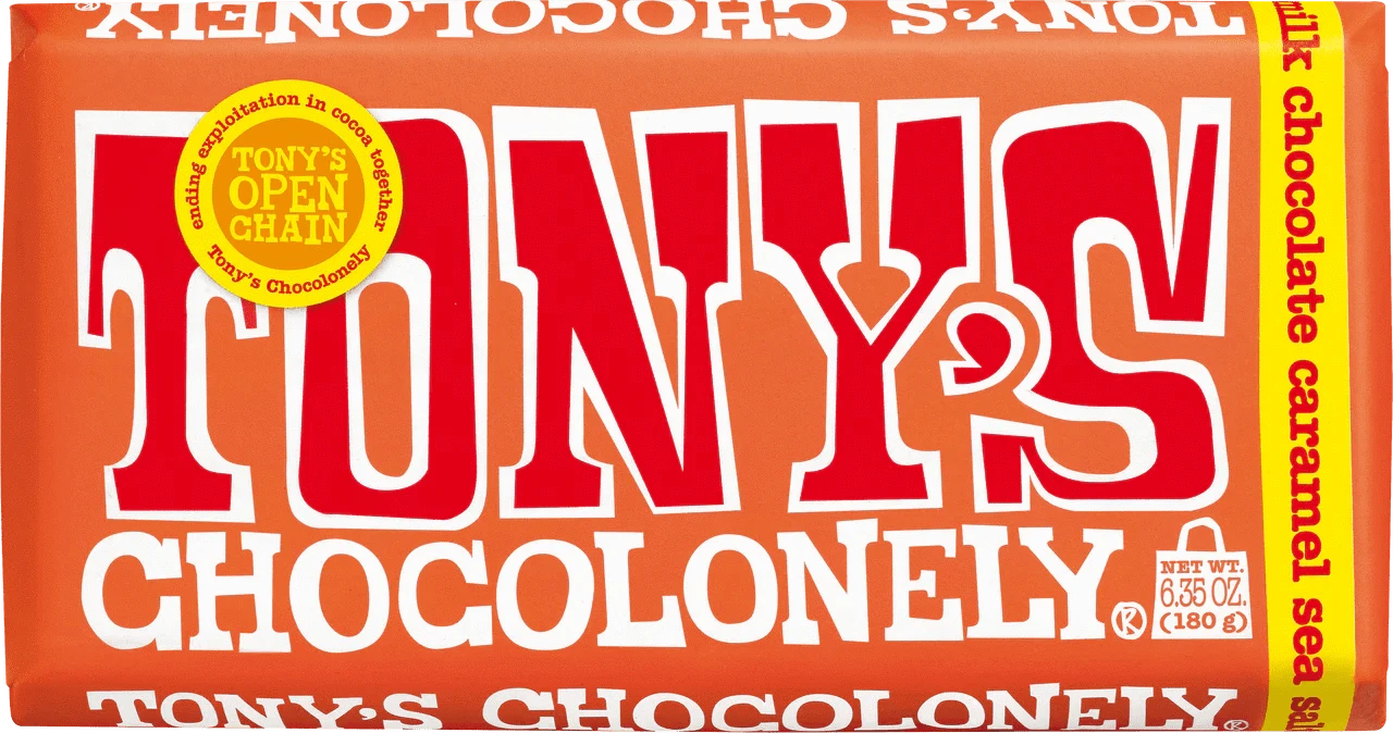 Tony's Chocolonely Snack Foods Tony's Chocolonely Milk Caramel Sea Salt 32% 180g