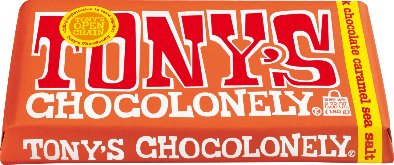 Tony's Chocolonely Snack Foods Tony's Chocolonely Milk Caramel Sea Salt 32% 180g