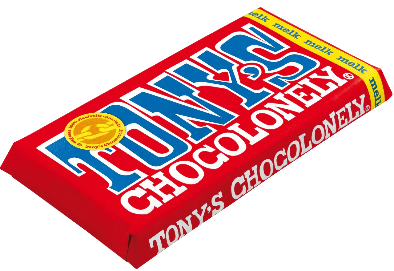 Tony's Chocolonely Snack Foods Tony's Chocolonely Milk Chocolate 32% 180g