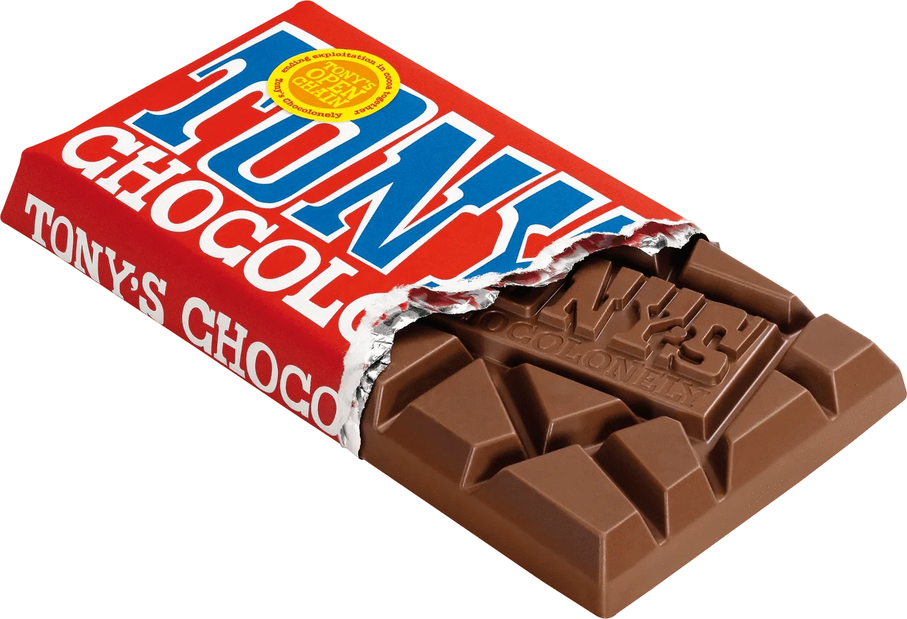 Tony's Chocolonely Snack Foods Tony's Chocolonely Milk Chocolate 32% 180g