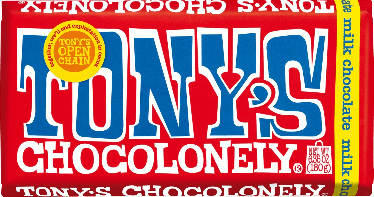 Tony's Chocolonely Snack Foods Tony's Chocolonely Milk Chocolate 32% 180g