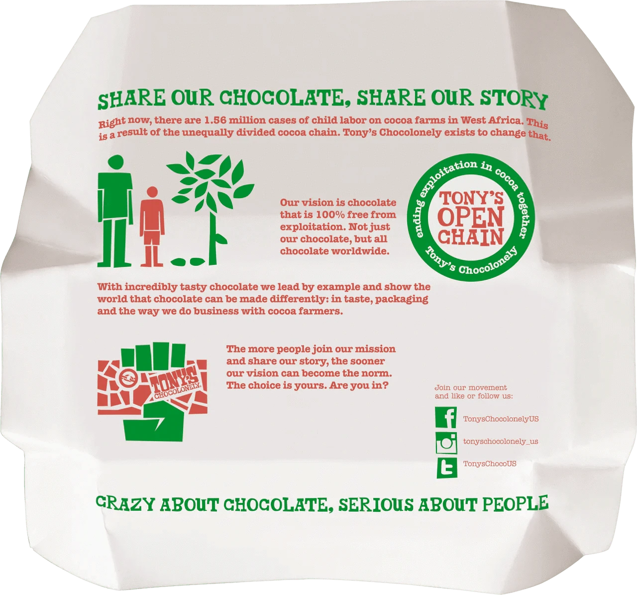 Tony's Chocolonely Snack Foods Tony's Chocolonely Milk Hazelnut 32% 180g