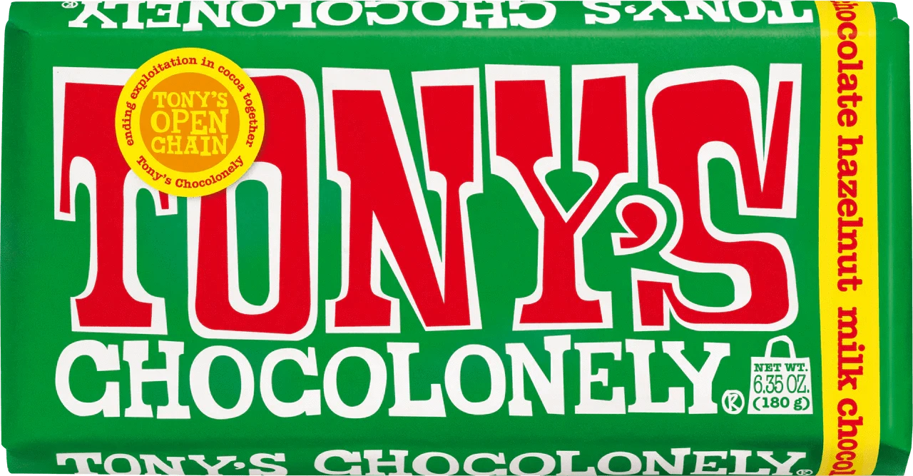 Tony's Chocolonely Snack Foods Tony's Chocolonely Milk Hazelnut 32% 180g