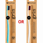 Grin Recycled Toothbrush Soft (1 Toothbrush, Random Colour) Grin