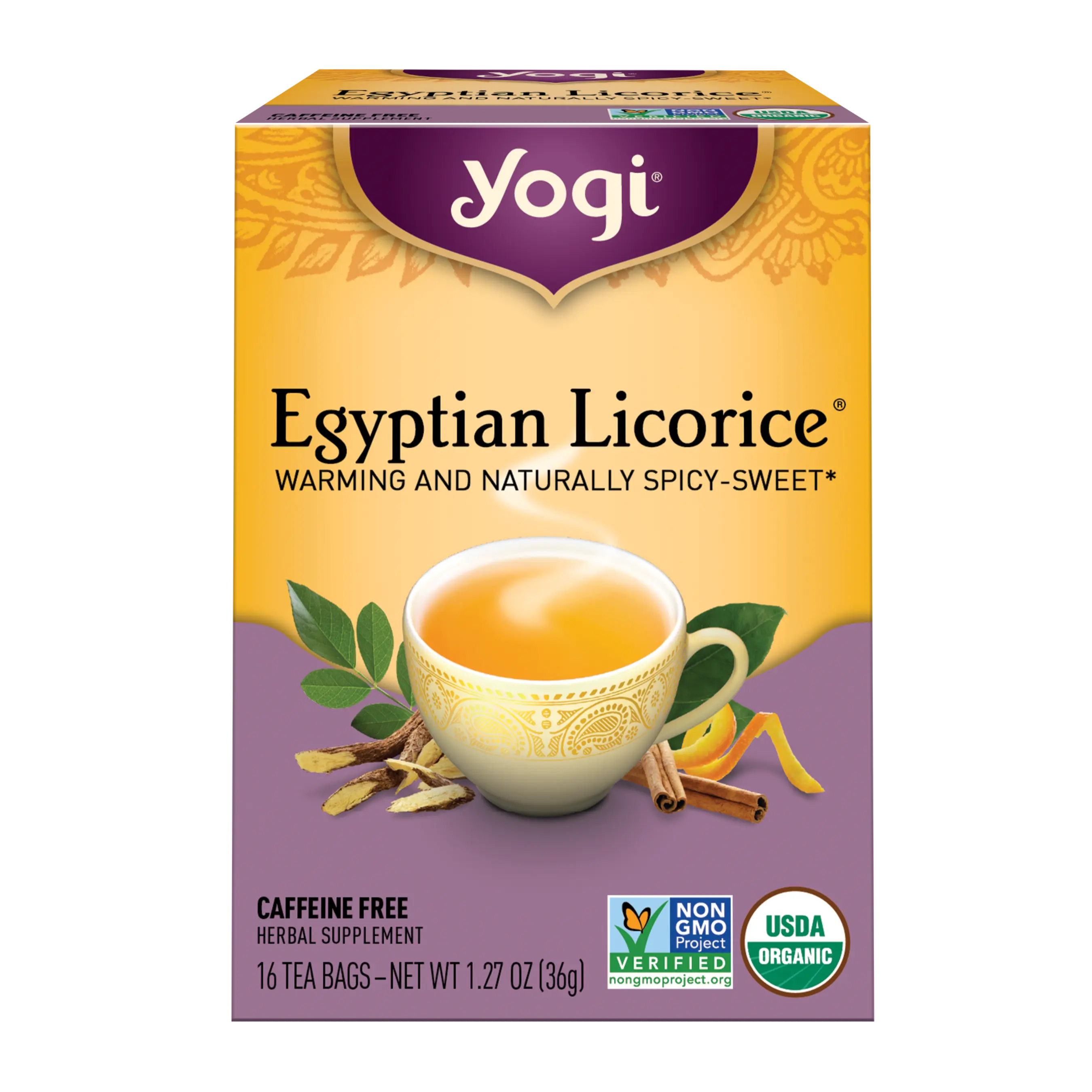 Yogi Herbal Tea Bags Egyptian Licorice 16pk