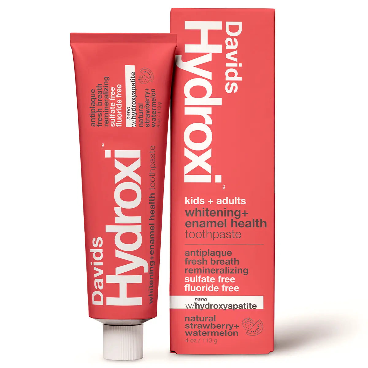 Davids Hydroxi Strawberry Watermelon Toothpaste features