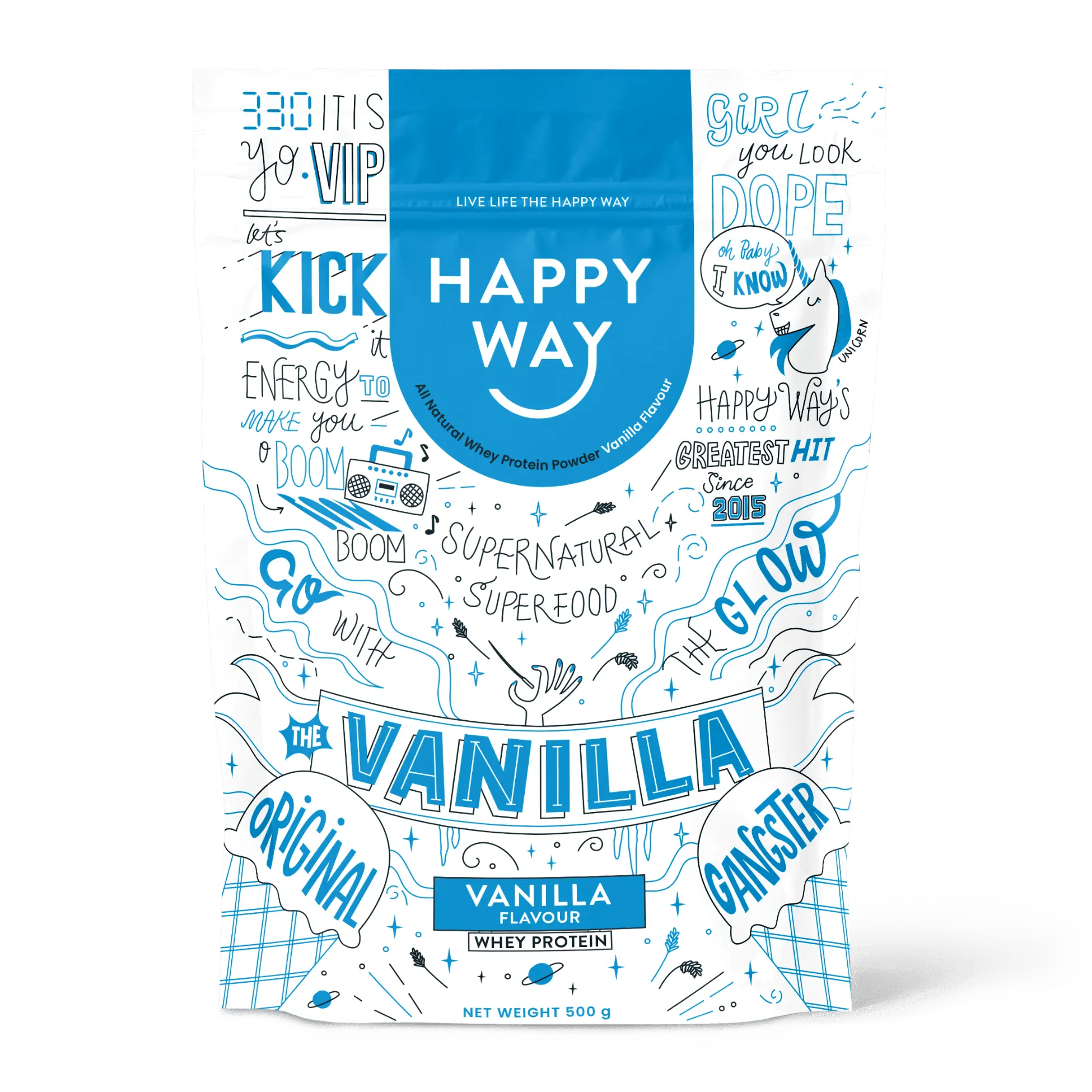 Happy Way Whey Protein Powder Vanilla – product image
