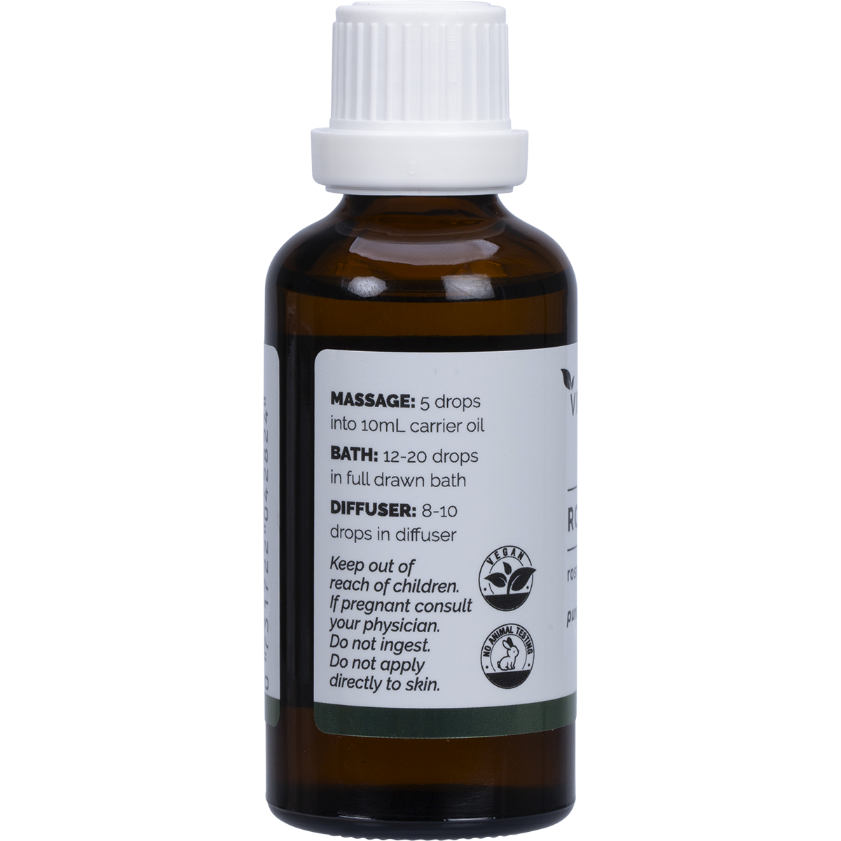 Vrindavan Essential Oil Rosemary 50ml left-side image