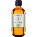 Vrindavan Oil Vrindavan Castor Oil and Rosemary Amber Glass Bottle 200ml