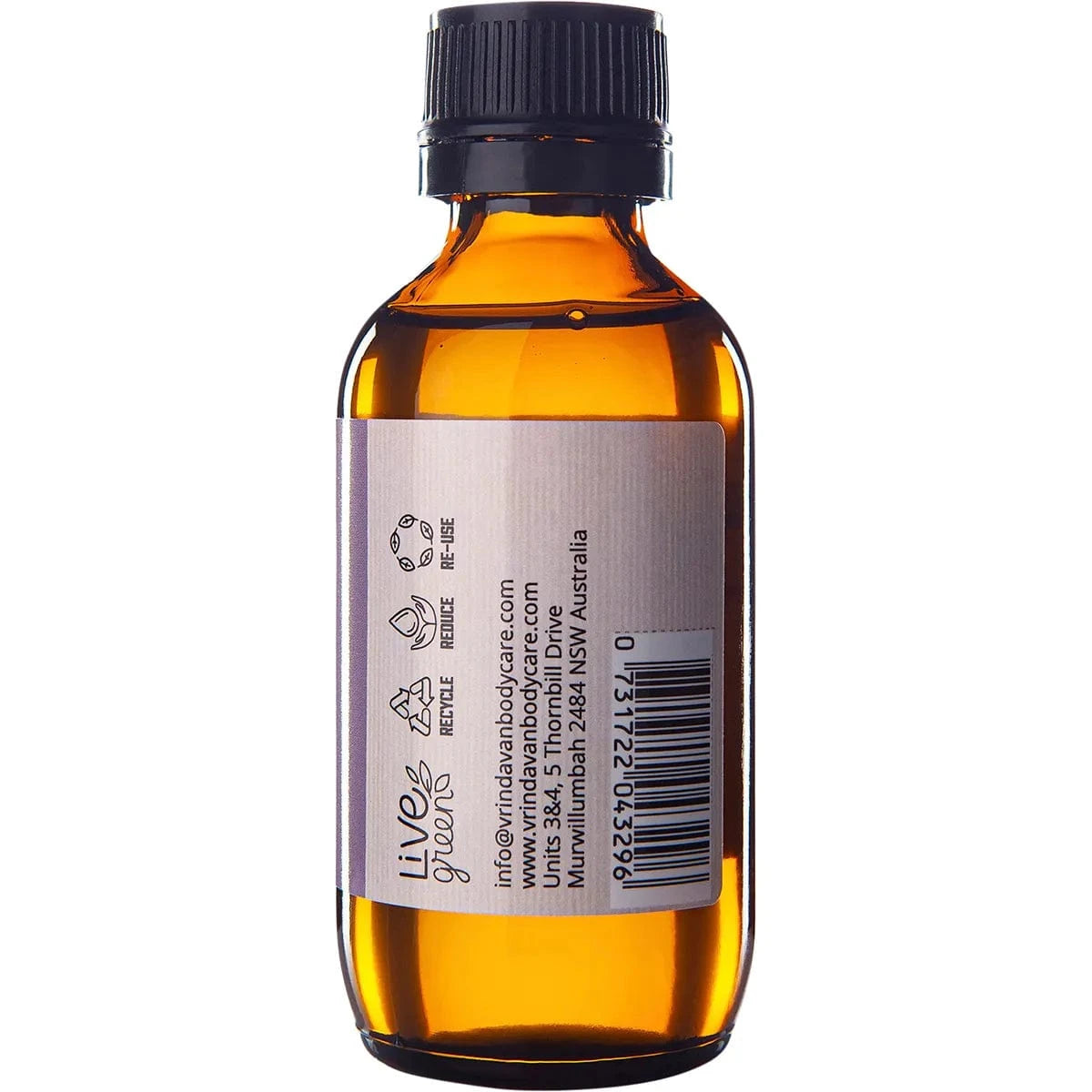 Vrindavan Oil Vrindavan Castor Oil - Hexane Free - Amber Glass Bottle