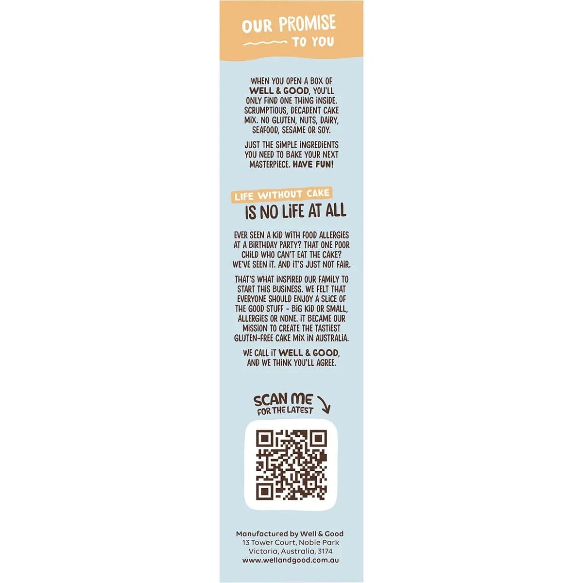 Well & Good Baking Mixes Well and Good Buttermilk Flavoured Pancake Mix 400g