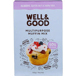 Well & Good Baking Mixes Well and Good Multipurpose Muffin Mix 40% Less Sugar 400g