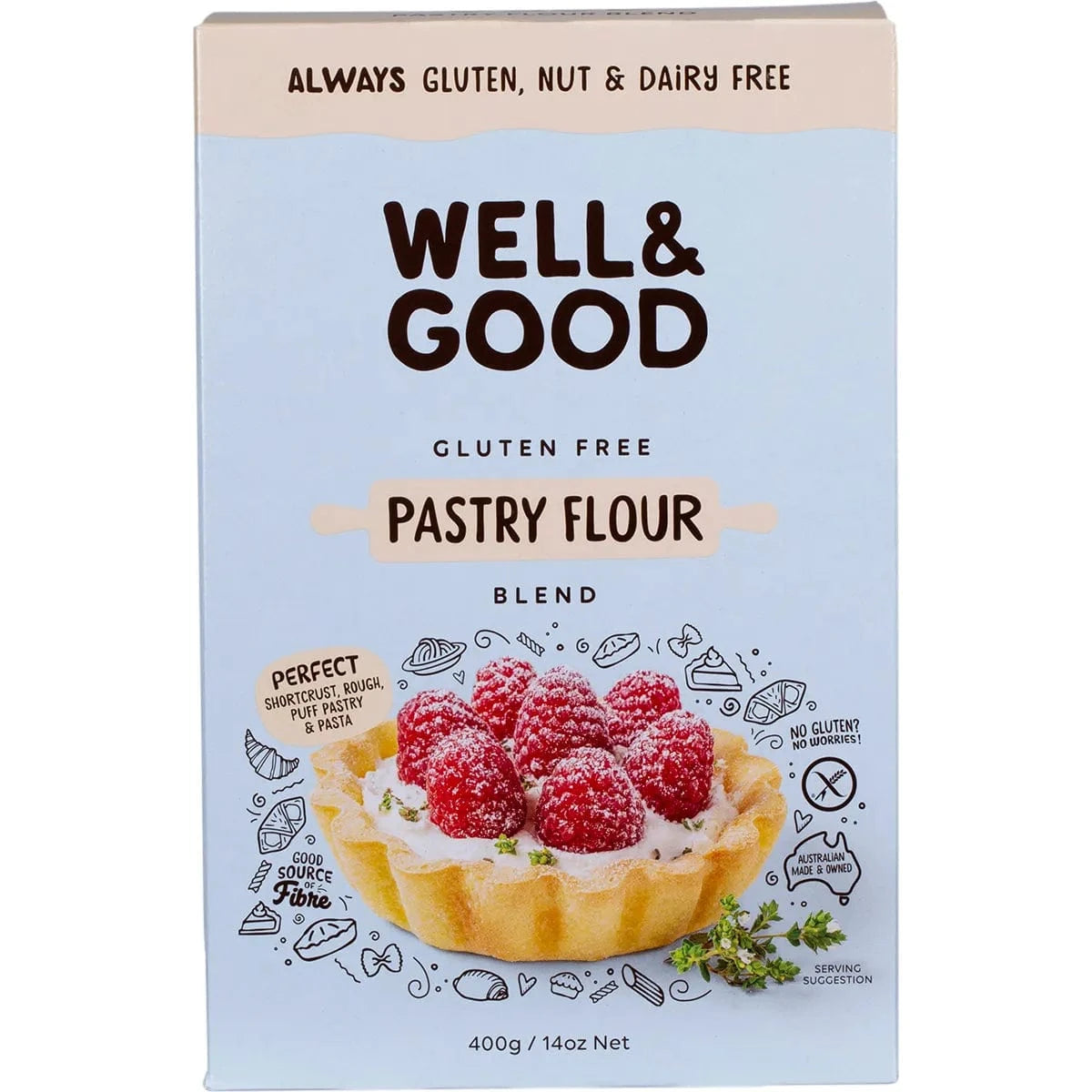 Well & Good Baking Mixes Well and Good Pastry Flour Blend 400g