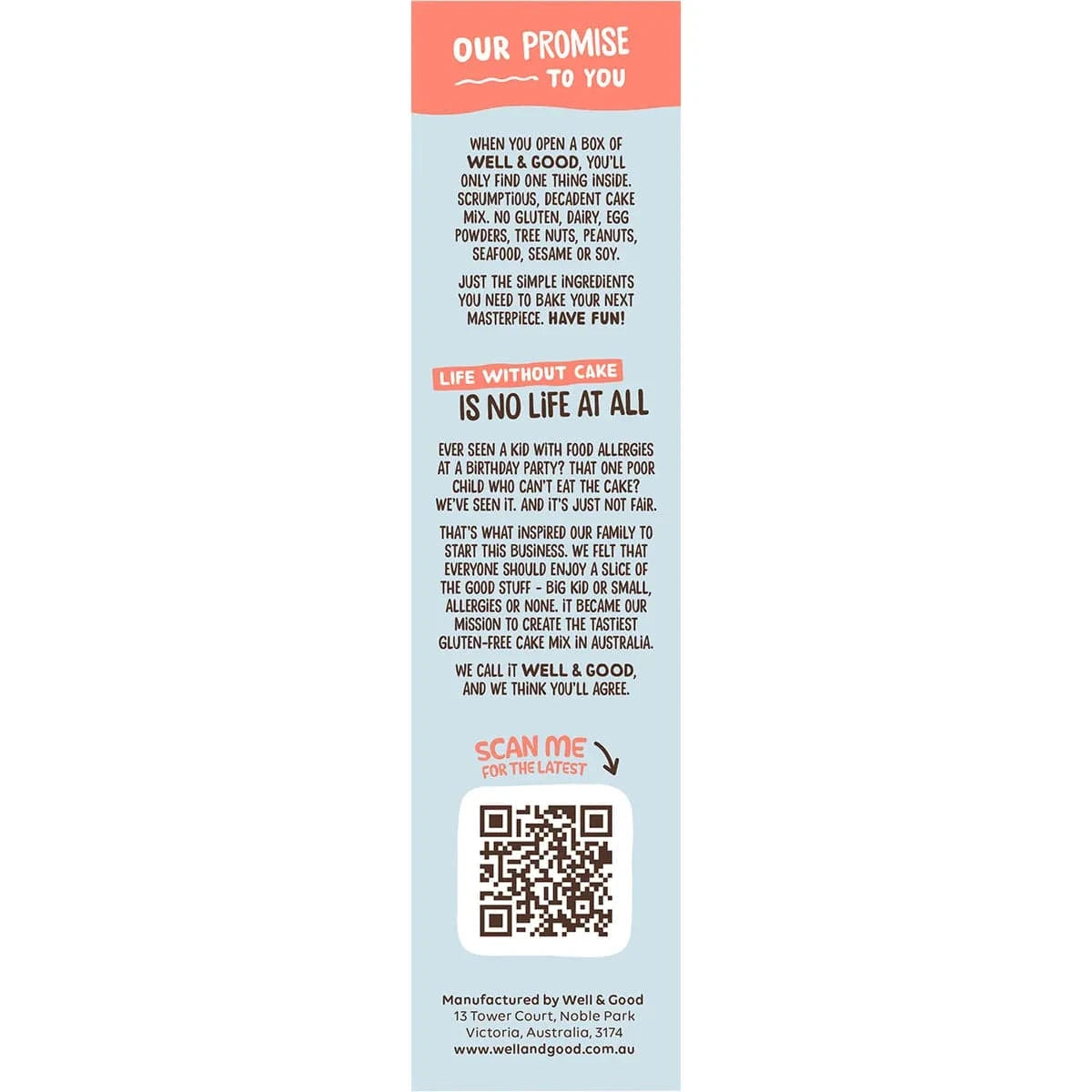 Well & Good Baking Mixes Well and Good Vanilla Cupcake Mix with Icing & Sprinkles 510g