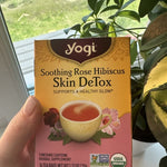 Yogi Herbal Tea Bags Rose Hibiscus Skin DeTox 16pk