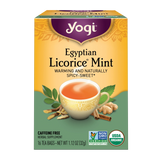 Yogi Tea Organic Tea Yogi Herbal Tea Bags Egyptian Licorice Mint 16pk