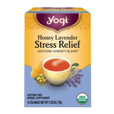 Yogi Tea Organic Tea Yogi Herbal Tea Bags Honey Lavender Stress Relief 16pk