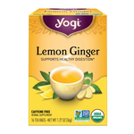 Yogi Tea Organic Tea Yogi Herbal Tea Bags Lemon Ginger 16pk
