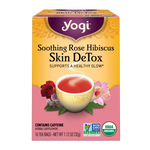 Yogi Tea Organic Tea Yogi Herbal Tea Bags Rose Hibiscus Skin DeTox 16pk