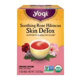 Yogi Tea Organic Tea Yogi Herbal Tea Bags Rose Hibiscus Skin DeTox 16pk