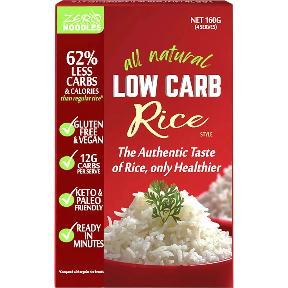 ZERO Slim & Healthy Low Carb Rice 160g — Artisanal Australia