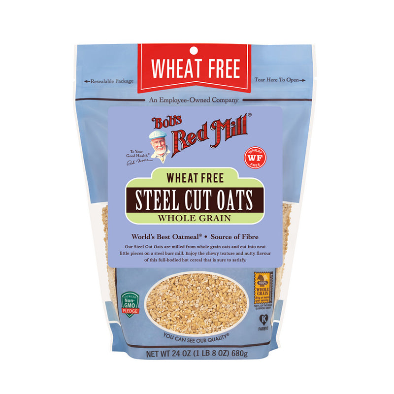 bob`s red mill steel cut oats pure wheat free 680g