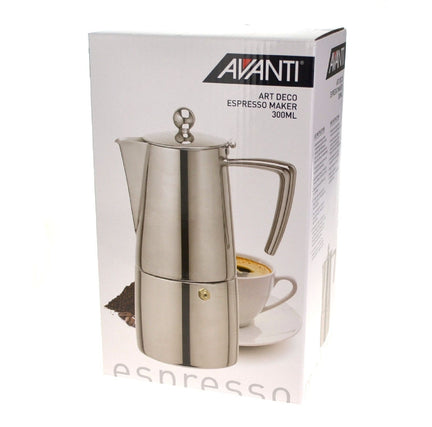 avanti art deco espresso maker 6 cup 300ml