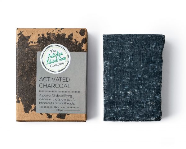 the australian natural soap face soap bar activated charcoal 100g