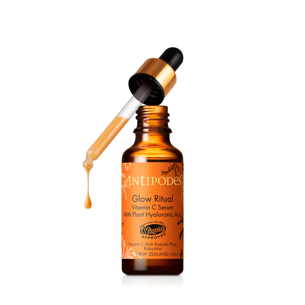 antipodes glow ritual vitamin c serum with plant hyaluronic acid 30ml