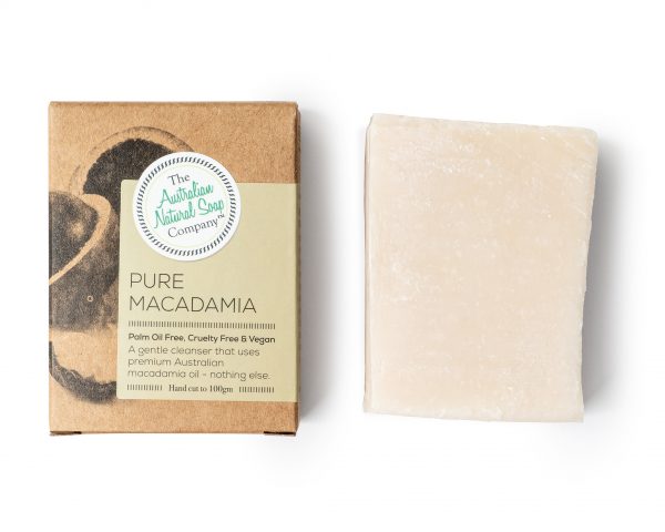 the australian natural soap face soap bar pure macadamia 100g