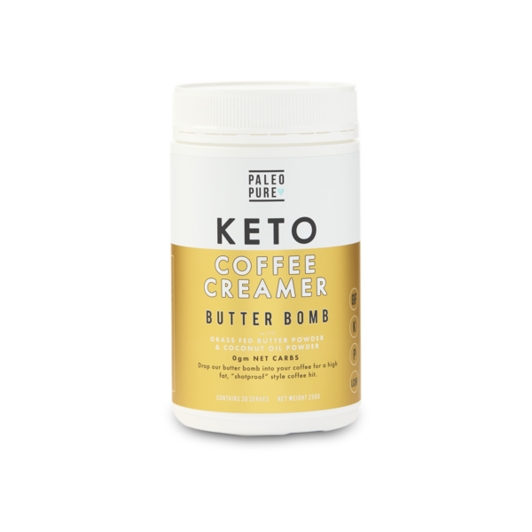 paleo pure keto coffee creamer butter bomb 250g