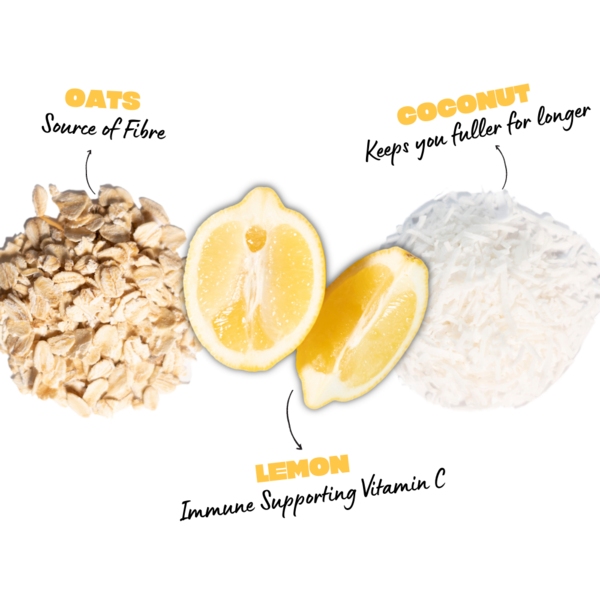 koja oat bar lemon & coconut 12 x 60g