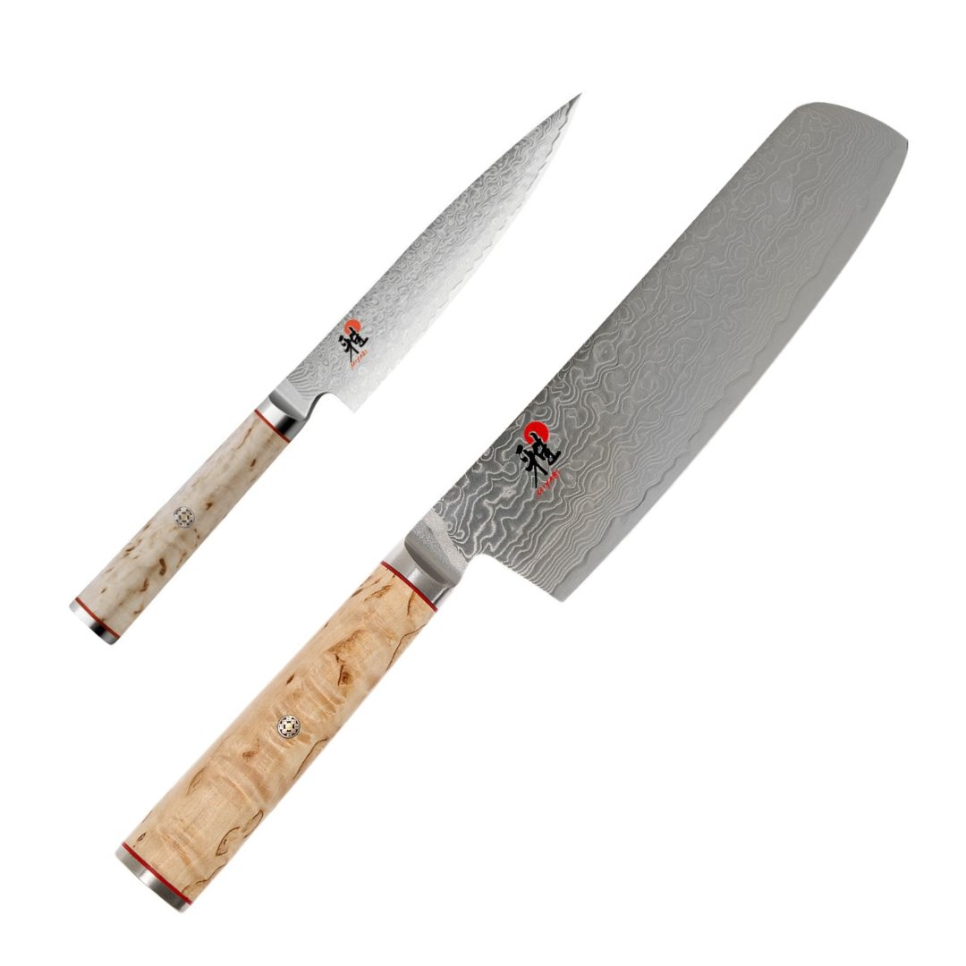 miyabi birchwood 5000mcd nakiri and shotoh knife 2 piece set 625152