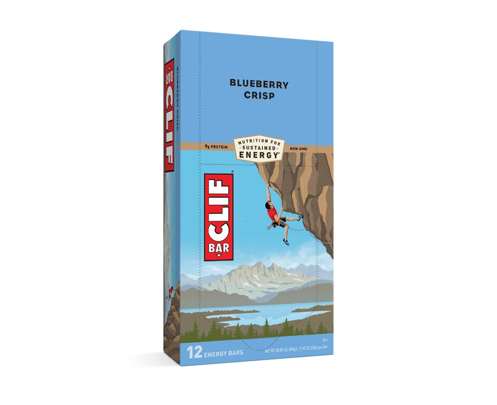 clif bar blueberry crisp 12 x 68g